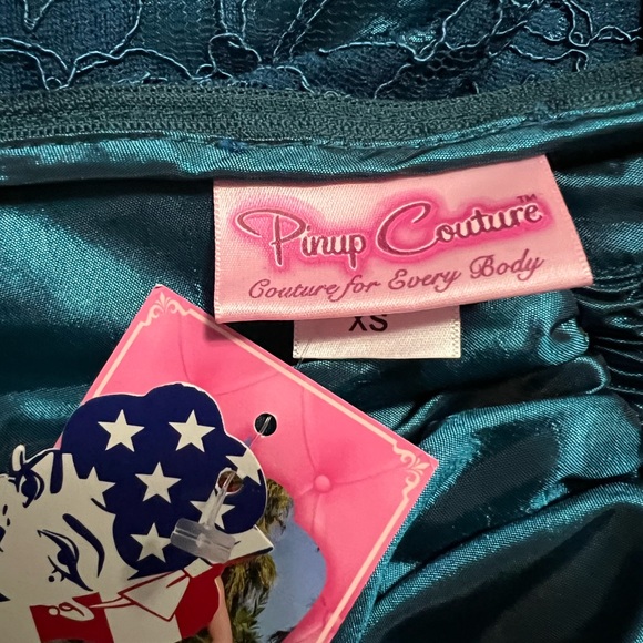 PinUp Couture XS turquoise dream skirt - Picture 6 of 8